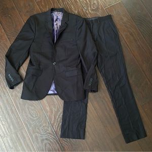 Topman Classy Plain Black Men’s Suit 34S
